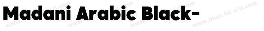 Madani Arabic Black字体转换